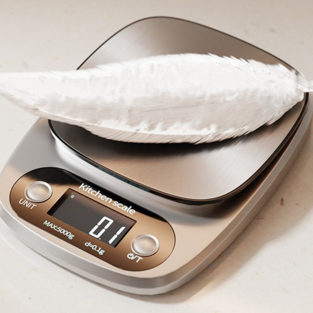 디지털 전자 저울 스테인리스 베이킹 요리 고정밀 소형 중량측정 계량 정확  5kg/0.1g - 상세 이미지 2