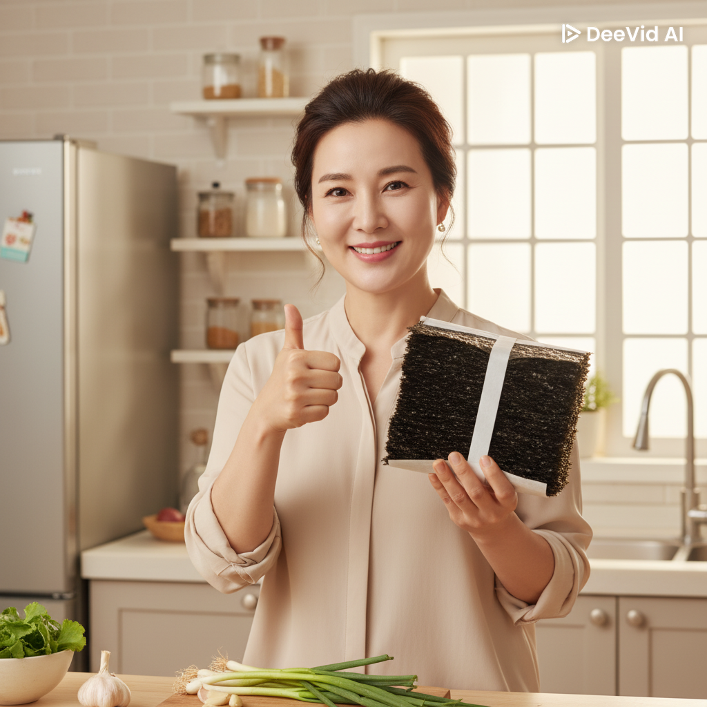 명식품본사 곱창김 중포장 50장 명품 곱창돌김 지주식 장흥 특산품 가정용 190g, 1개 이미지 8