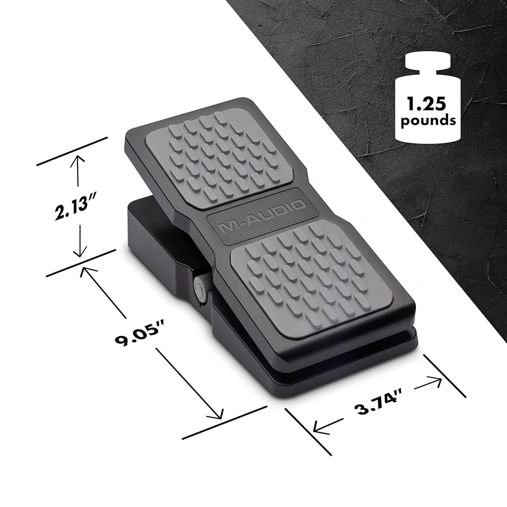 키보드, MIDI 키보드/컨트롤러 및 지원되는 기타 효과 페달을 위한 M-AUDIO EX-P 표현 페달 Sustain Pedal SP-1 - 상세 이미지 3