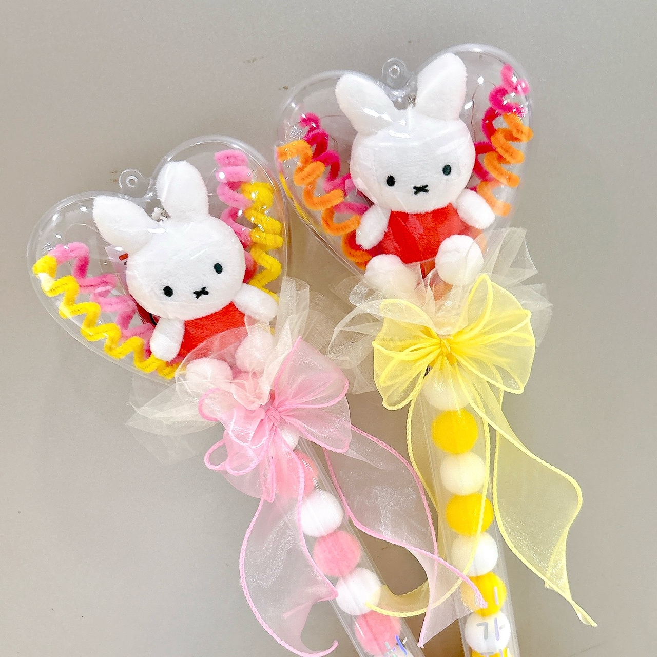 miffy 미피 하트봉 토끼 연주회 LED 응원봉 인형꽃다발 졸업식 레터링포함 - 상품 이미지