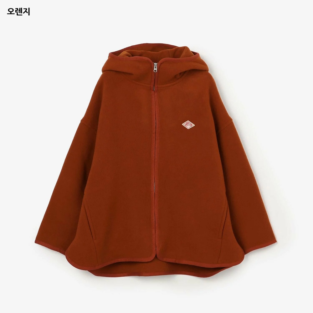 단톤 여성 블루종 울 멜튼 후드자켓 T-A0711 MEW 36 오렌지 - 상세 이미지 5
