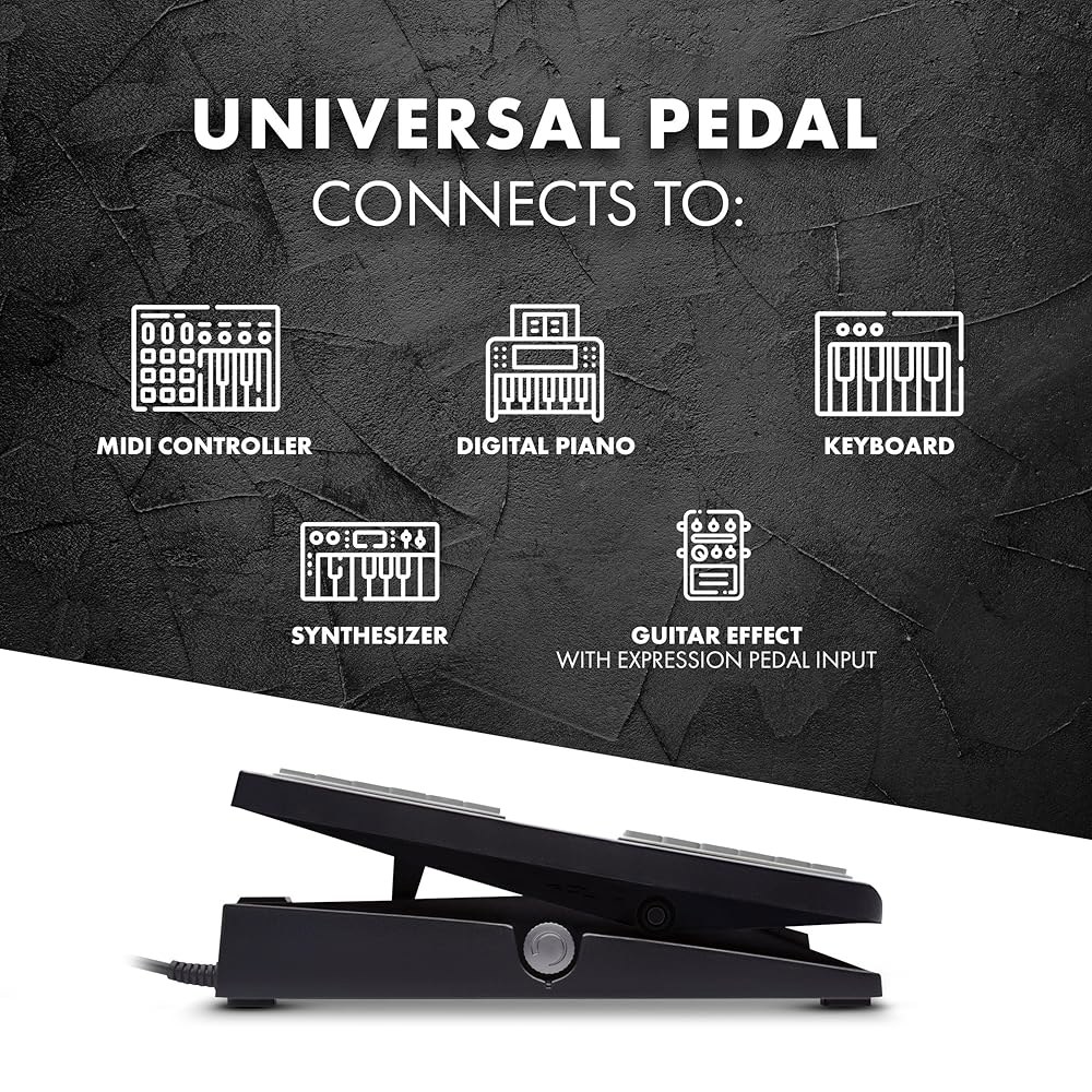 키보드, MIDI 키보드/컨트롤러 및 지원되는 기타 효과 페달을 위한 M-AUDIO EX-P 표현 페달 Sustain Pedal SP-1 - 상세 이미지 2