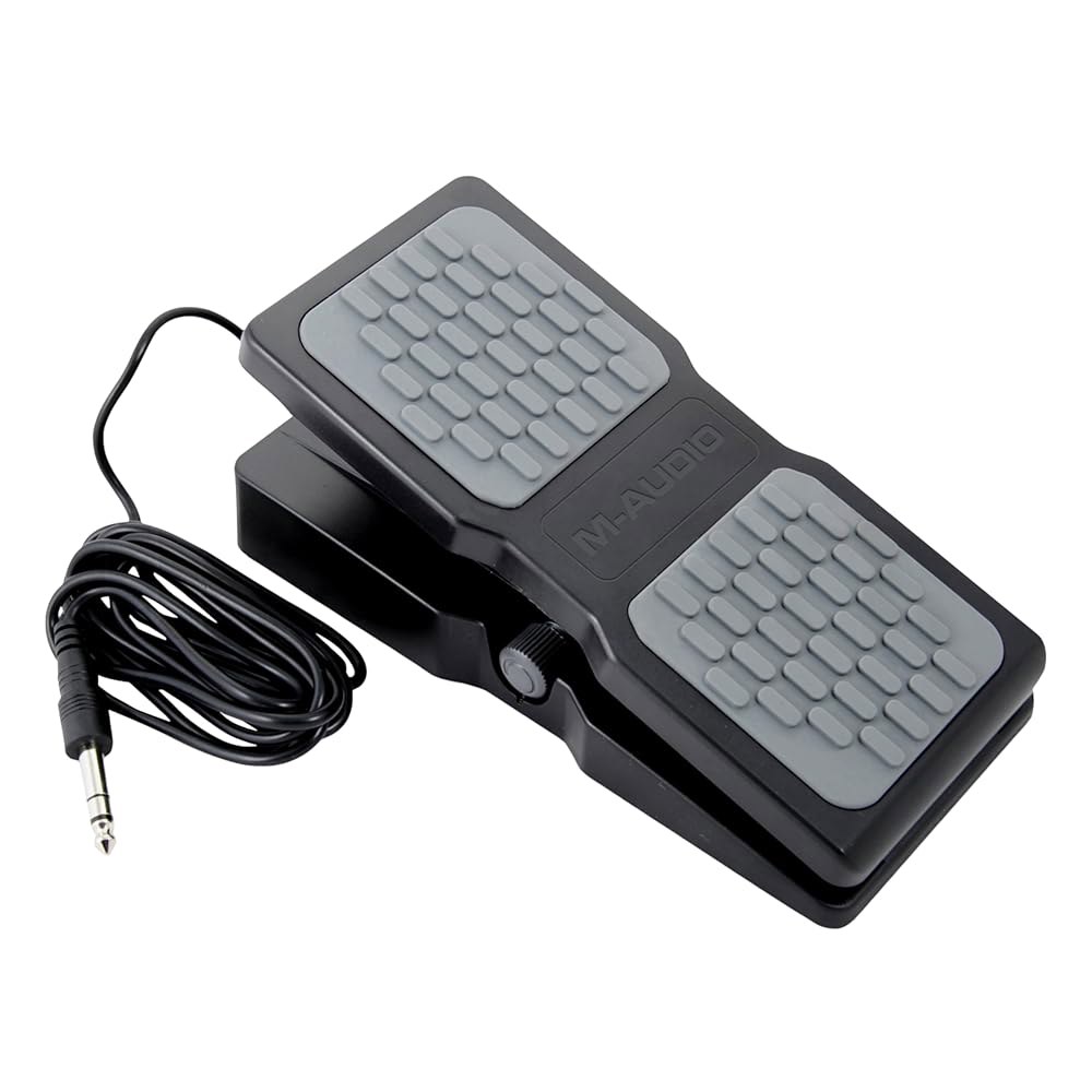 키보드, MIDI 키보드/컨트롤러 및 지원되는 기타 효과 페달을 위한 M-AUDIO EX-P 표현 페달 Sustain Pedal SP-1 - 상품 이미지