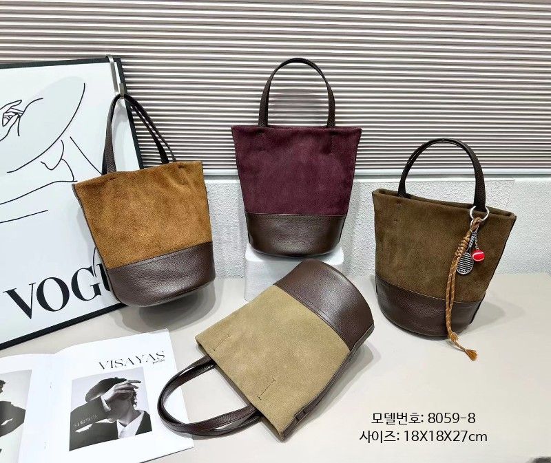가죽토트백 여성용 대용량 소가죽 숄더백 가벼운 핸드백 데일리 스타일 활용도 높은 외출용 가방 - 메인 이미지