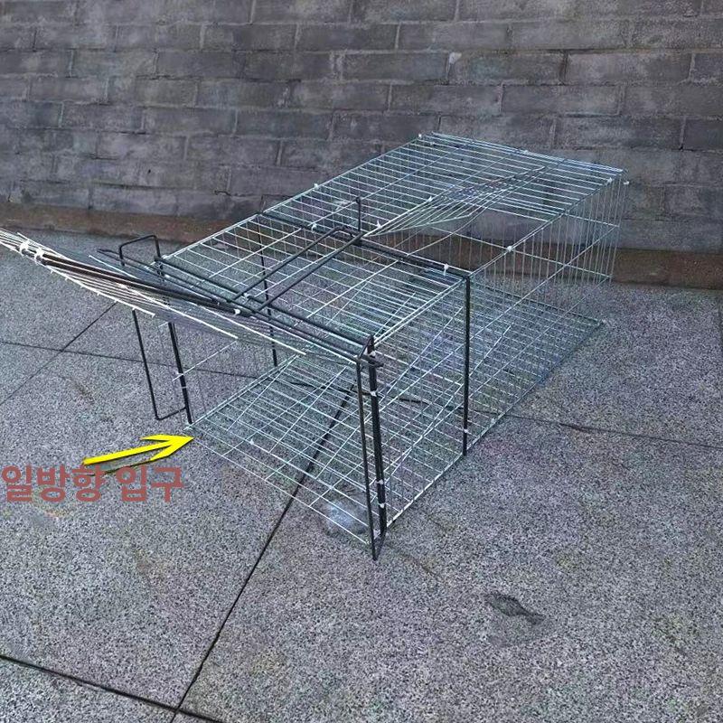 대형 비둘기 포획틀 길고양이포획틀 이동식 철제 포획망 날림장 닭장 통덫 잡기 40x40x40 디자인 모델 - 상세 이미지 3