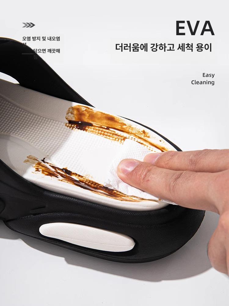 슬리퍼 푹신한 족저근막염 발편한 아치 사무실 키높이 사무용 실내화 피곤한발 학교 1401 블랙 35-36 - 상세 이미지 5