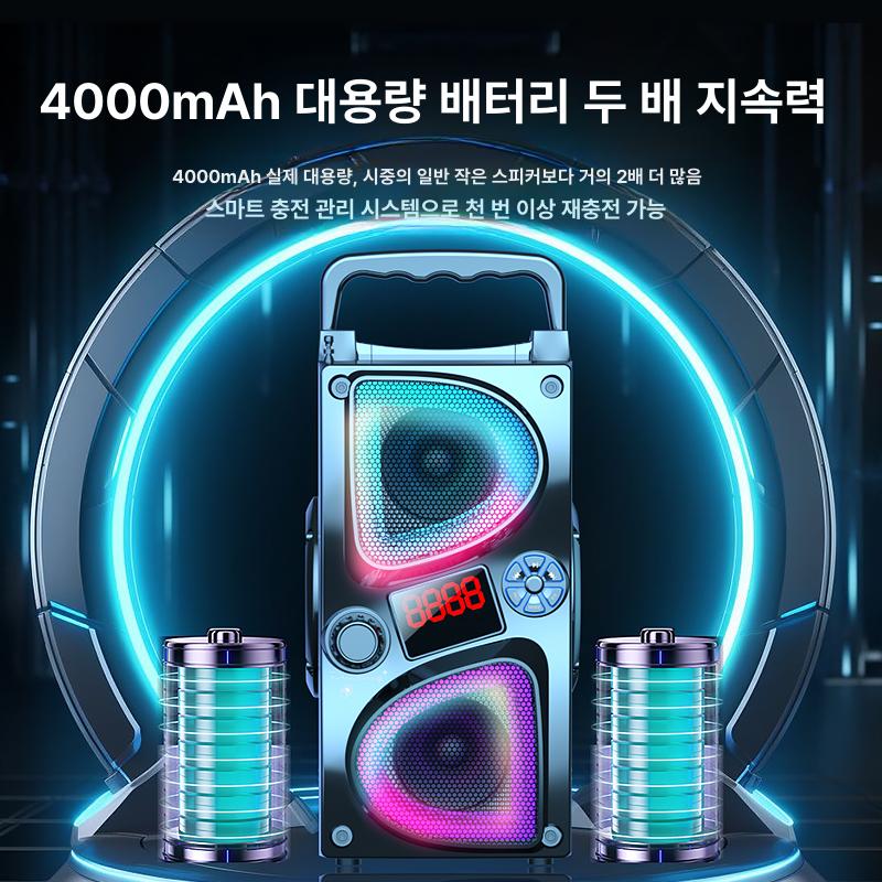 블루투스 스피커 휴대용 야외 행사 우퍼 앰프 - 상세 이미지 3