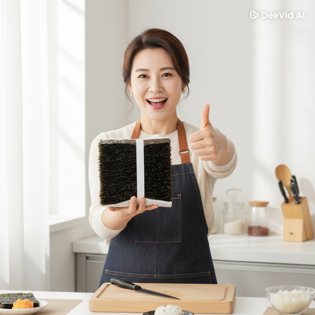 명식품본사 곱창김 대포장 100장 명품 곱창돌김 지주식 장흥 특산품 가정 380g, 1개 - 상세 이미지 5