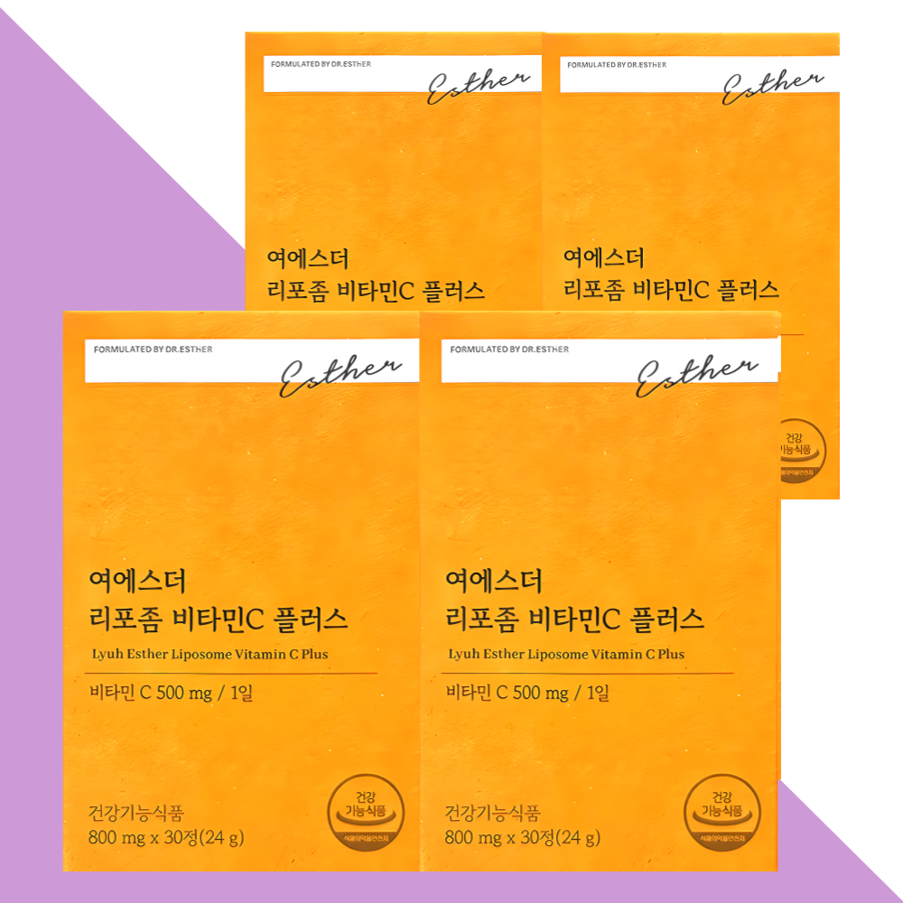 여에스터 리포좀 비타민씨 비타민C 닥터에스더 30정X4박스 - 상품 이미지