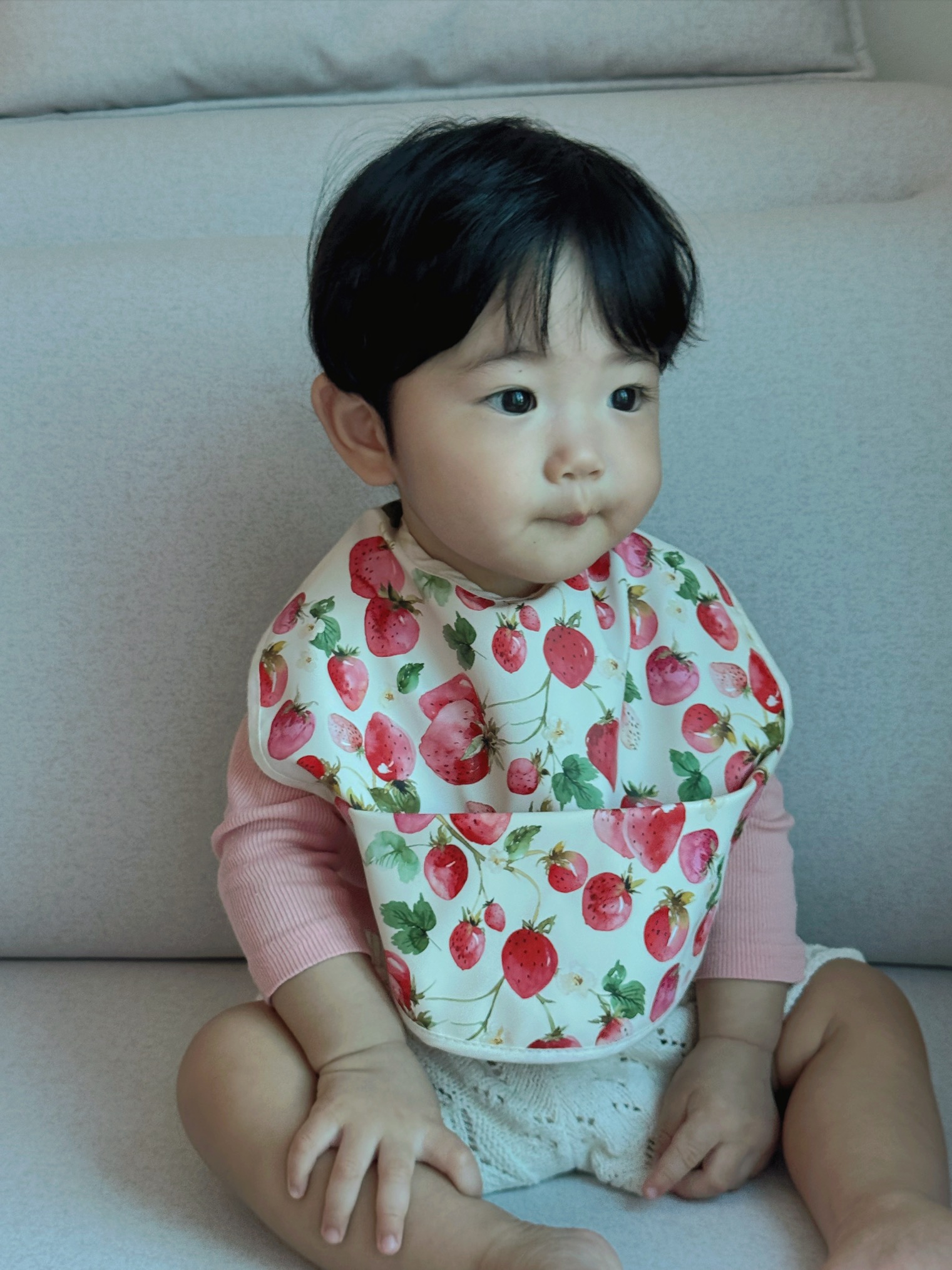 아기 턱받이 이유식 턱받이 방수 턱받이 침받이 신생아 유아 베이비 빕 프릴