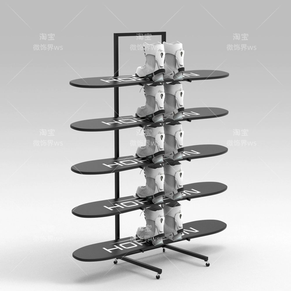 스키 진열대 보관 스탠드 걸이 스키샵 롱보드 보드 랙 - 상세 이미지 5
