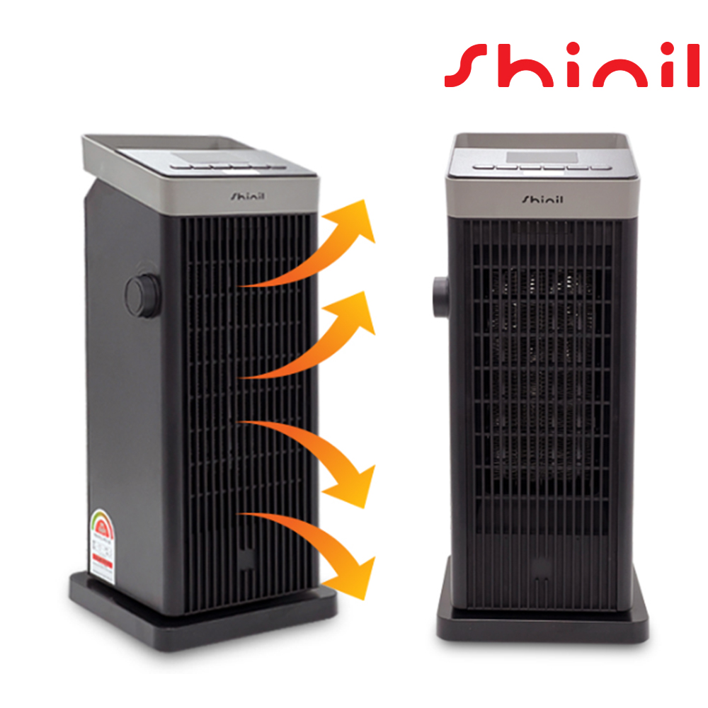 신일 PTC 세라믹 히터 타워형 절전 리모컨 자동회전 가정용 사무실용