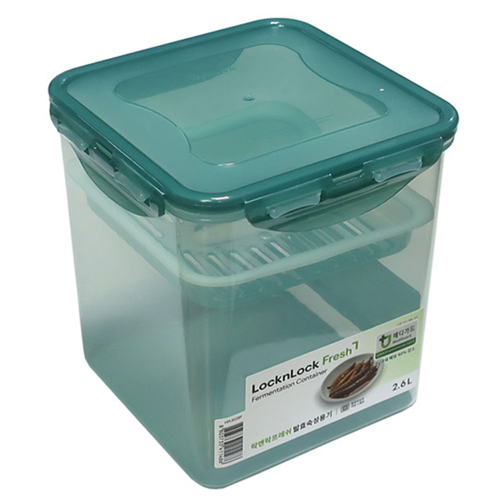 락앤락 발효숙성용기 누름 김치통 핸들 밀폐용기 누름독 3.6L - 상세 이미지 2