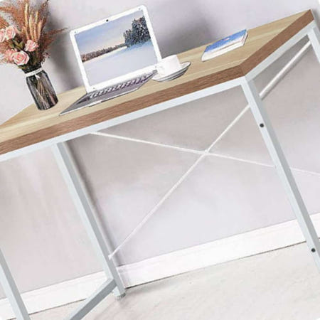 MMS 연구실책상 재택근무책상 원목 철재테이블