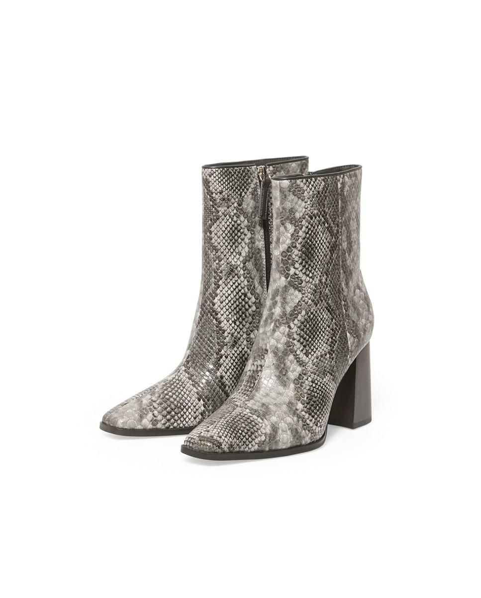 스페라 애니멀 프린트 청키힐 미들부츠 58760004620 GRIS - 상세 이미지 4