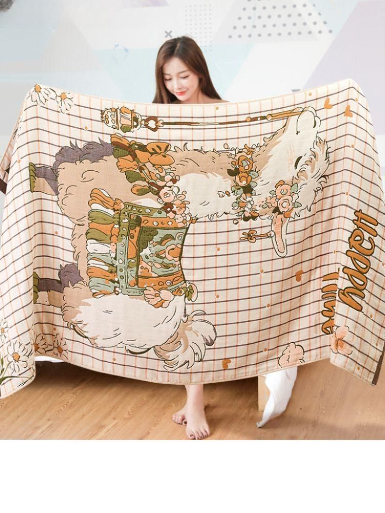 대형 블랭킷 캠핑 차박 담요 겨울 집순이 이불 플라워 140x70cm - 상세 이미지 2