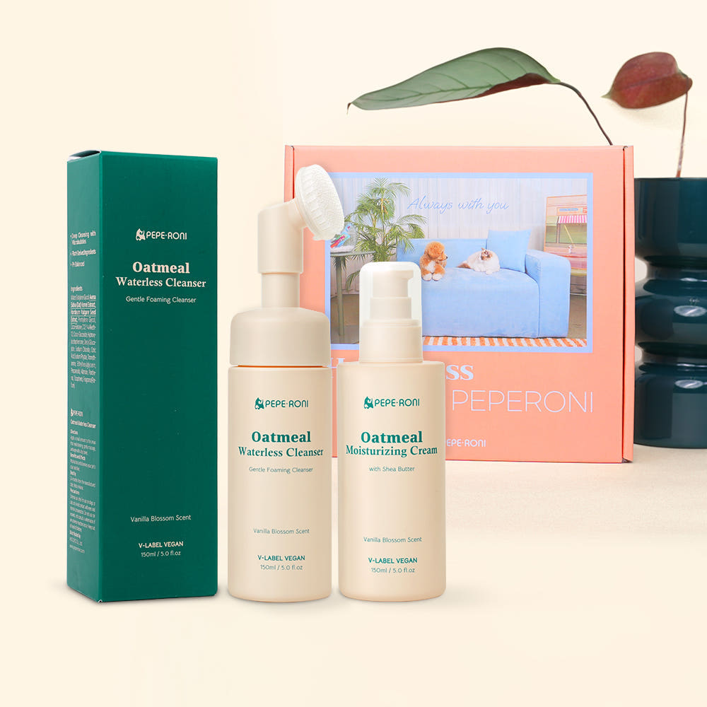 페페로니 산책세트(클렌저+크림)V-비건, 강아지, 고양이