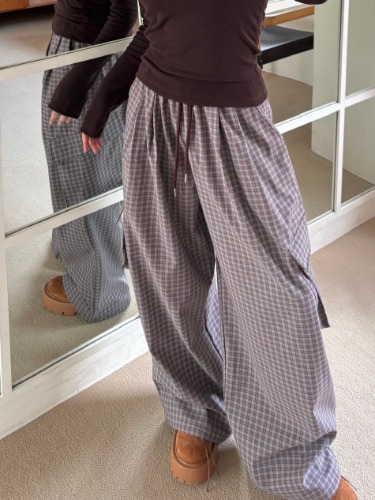 기모체크팬츠 - 상품 이미지