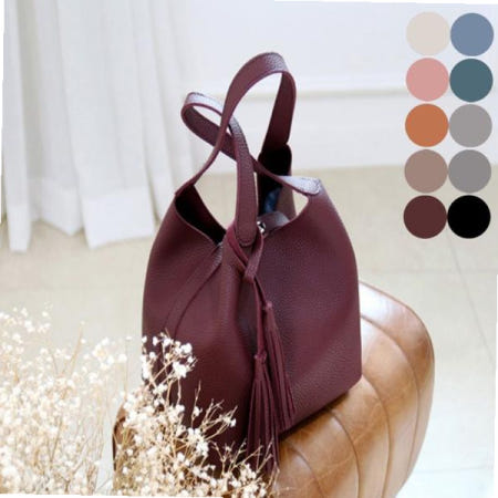 여성가방 미니 복조리백 태슬 토트백 버킷백 여성 작은 핸드백