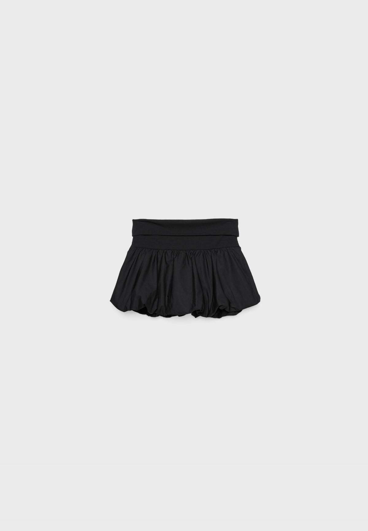 스트라디바리우스 트렌디 퍼프 밴딩 미니 스커트 팬츠 4720/740 BLACK - 메인 이미지