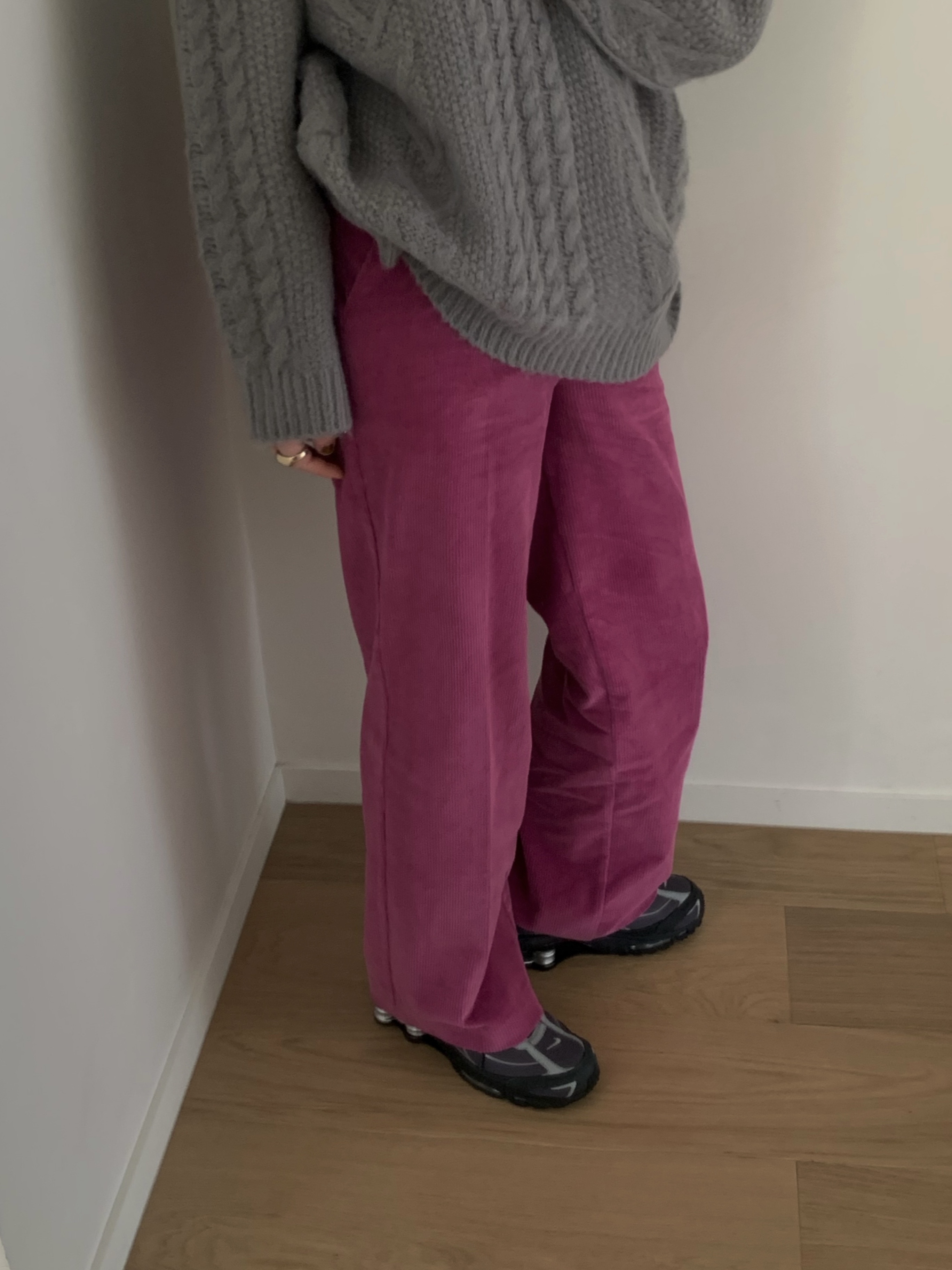 바스켓 피버 골덴 팬츠 일자핏 코듀로이 슬랙스 바지 (3c) - 상세 이미지 3