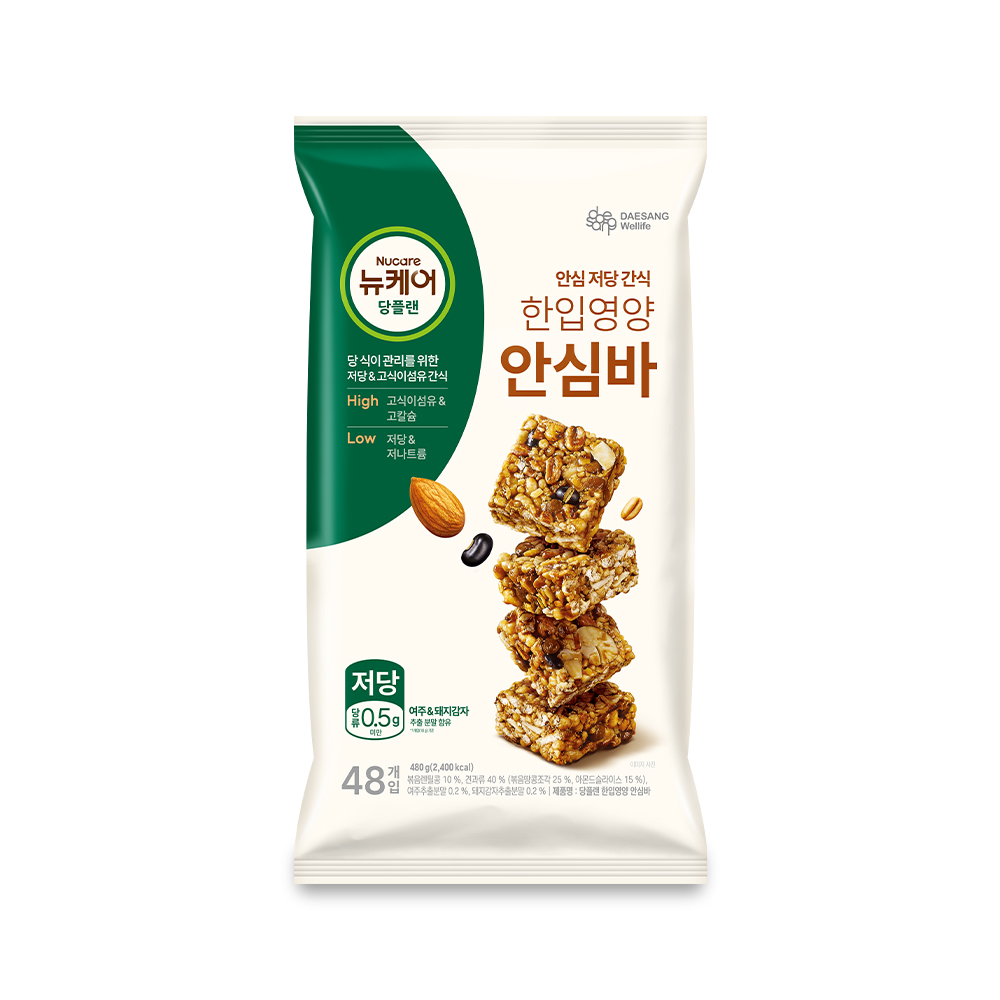 뉴케어 당플랜 한입영양 안심바 저당간식 10g, 48개 이미지 2