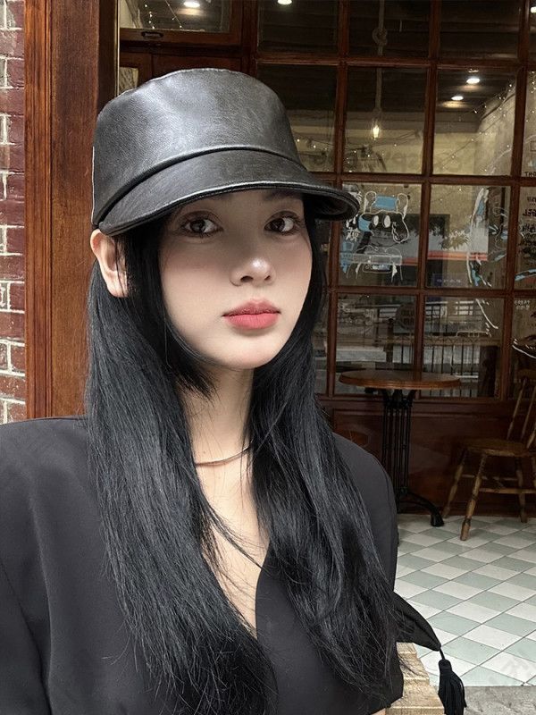 배래모 베레모 모자 빵모자 화가 겨울 연예인 여성 - 상세 이미지 2