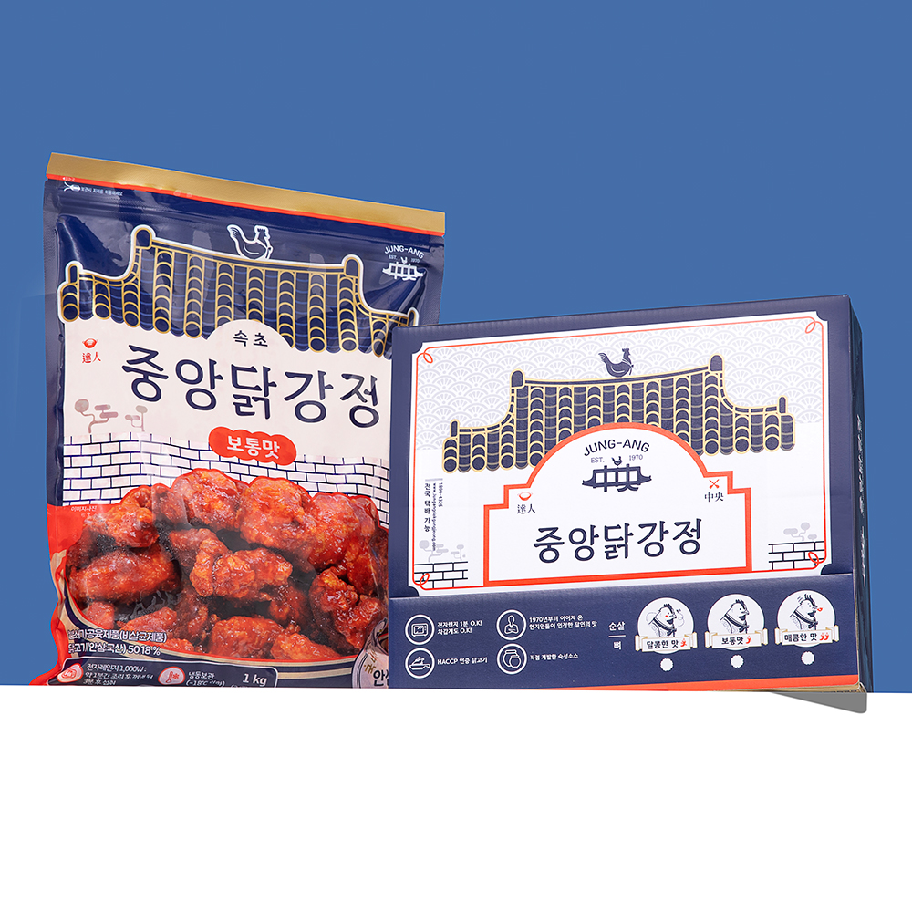 [중앙닭강정]순살닭강정 보통맛 1kg - 상품 이미지