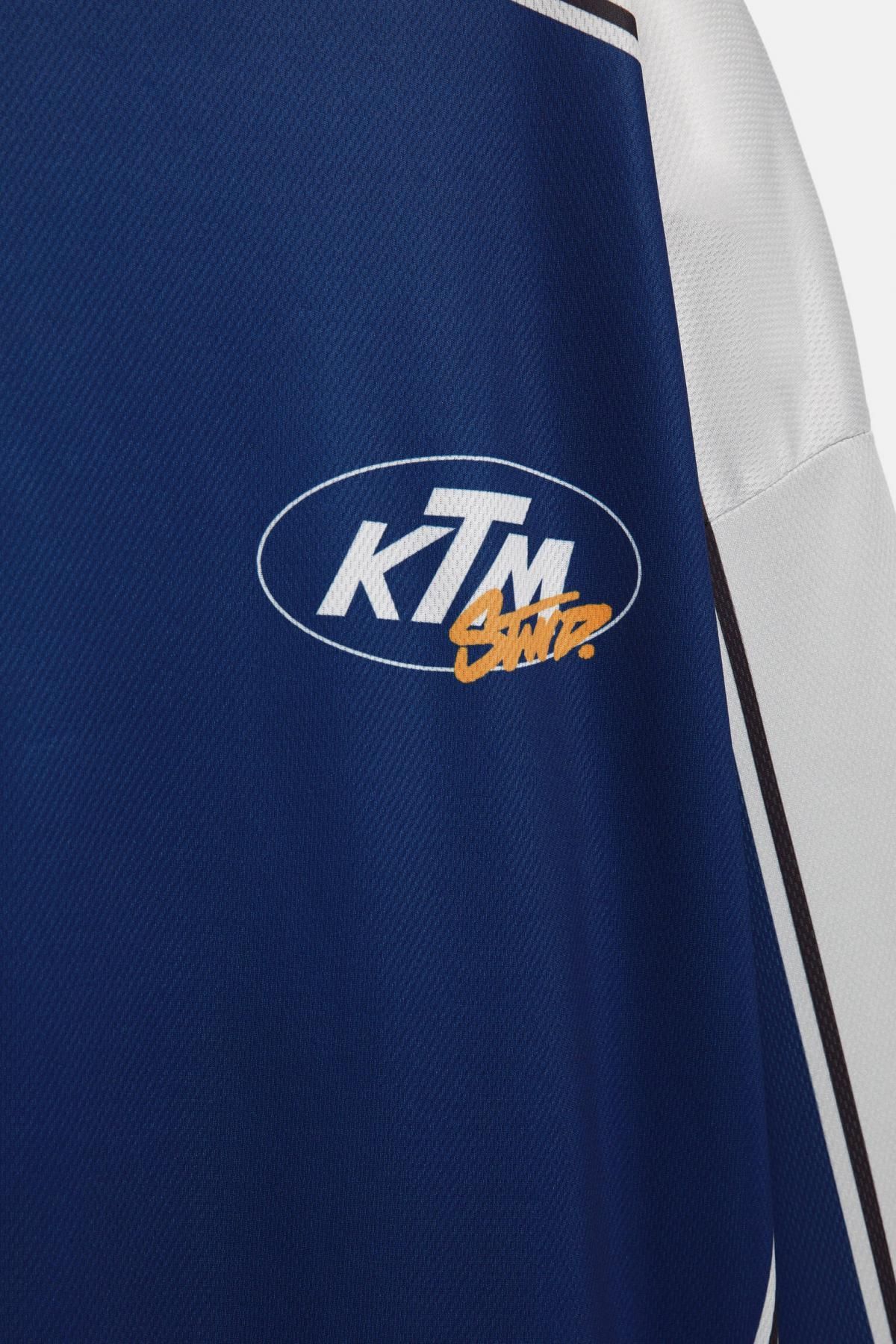 풀앤베어 테크니컬 KTM 그래픽 라운드넥 긴팔 티셔츠 7153/319 BLUE - 상세 이미지 3