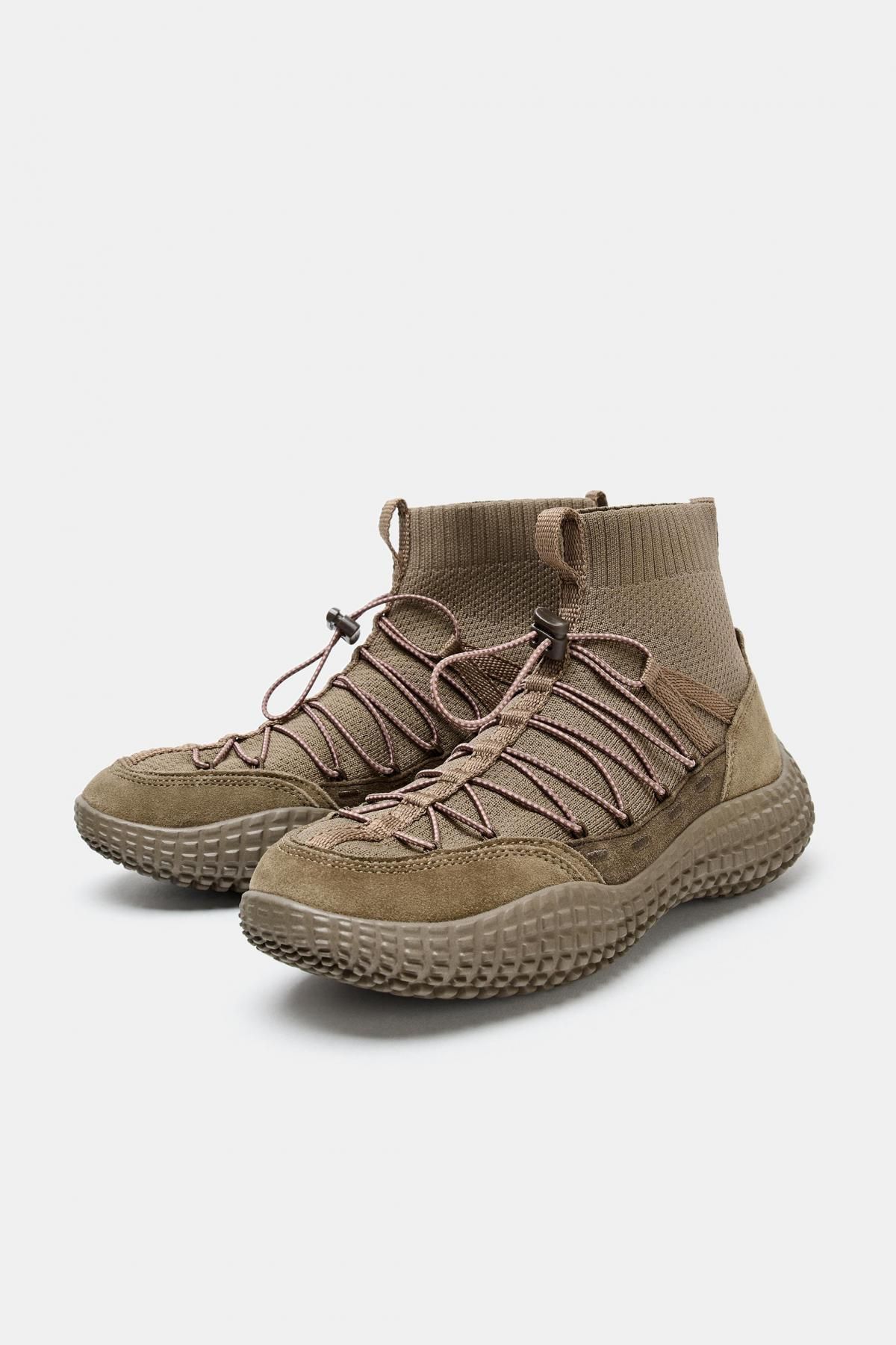 자라 테크니컬 스트레치 하이탑 스니커즈 5612/610 KHAKI GREEN - 상세 이미지 3