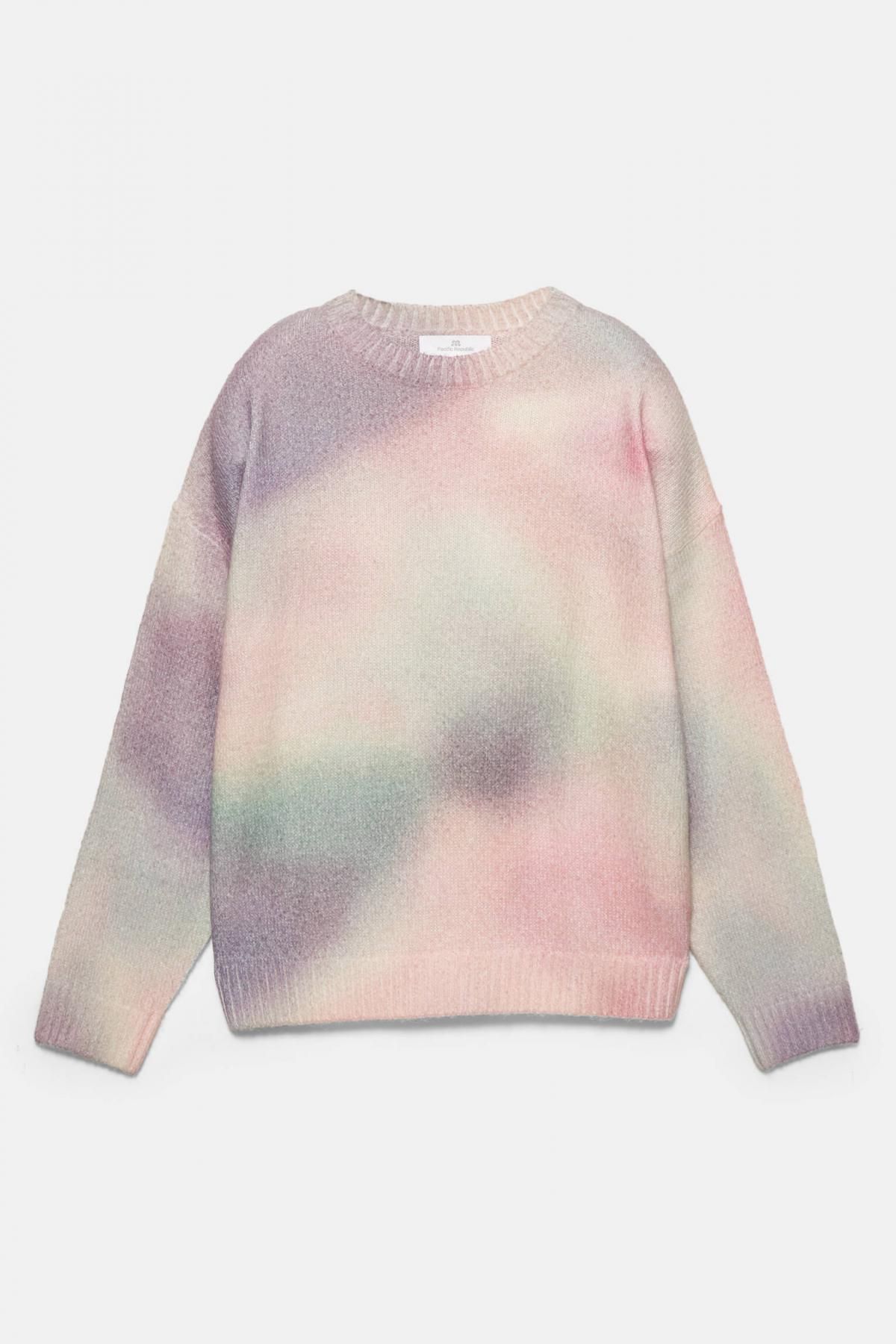 풀앤베어 타이다이 옴브레 라운드넥 니트 스웨터 7550/365 PASTEL PINK - 상품 이미지