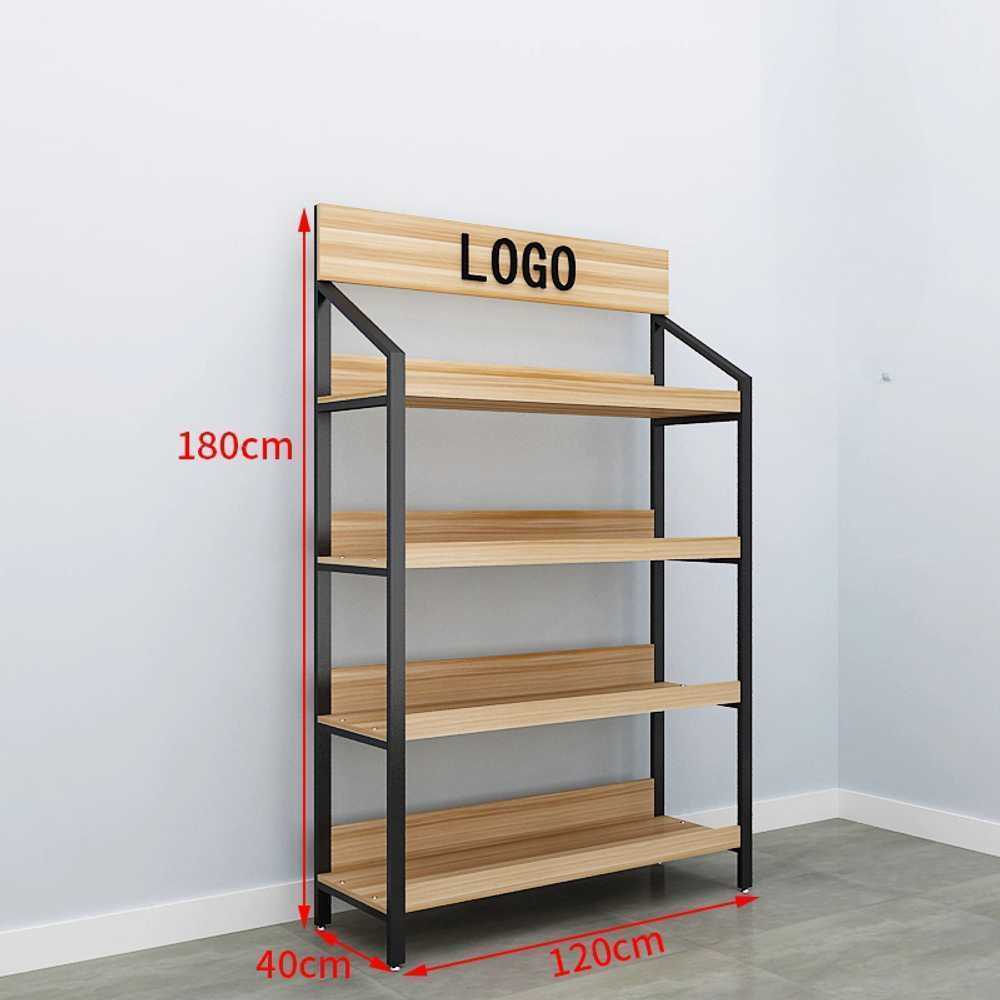 매장 과일 매대 진열용 다단 선반 상점 디스플레이대 경사 + 4단 120x40x180cm - 상세 이미지 2