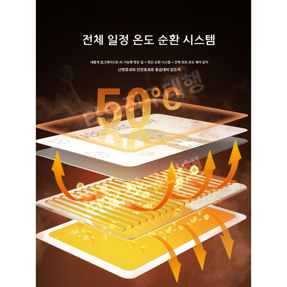 온열장패드 마우스패드 키보드 마우스 테이블 마우스온열패드 발열 온열 장패드 데스크 온열매트 - 상세 이미지 3