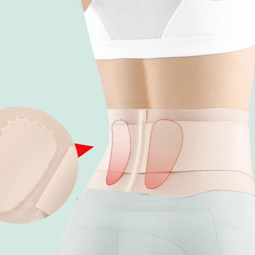 여성 허리보호대 편한복대 척추 지지대 통기성밴드 두께 2mm - 상품 이미지