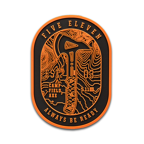5.11 택티컬 캠프 필드 액스 패치(오렌지) - Camp Field Axe Patch (Orange) - 상품 이미지