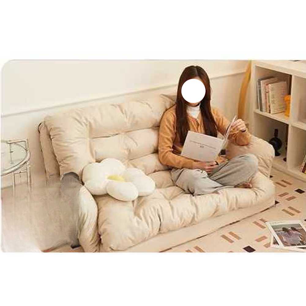 좌식 쇼파 쿠션형 등받이 거실용 편안한 바닥 소파 베이지(140cm) - 상세 이미지 2