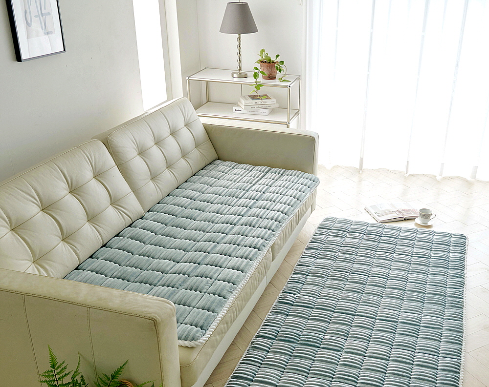 웨이브 극세사패드 겨울 극세사침대패드