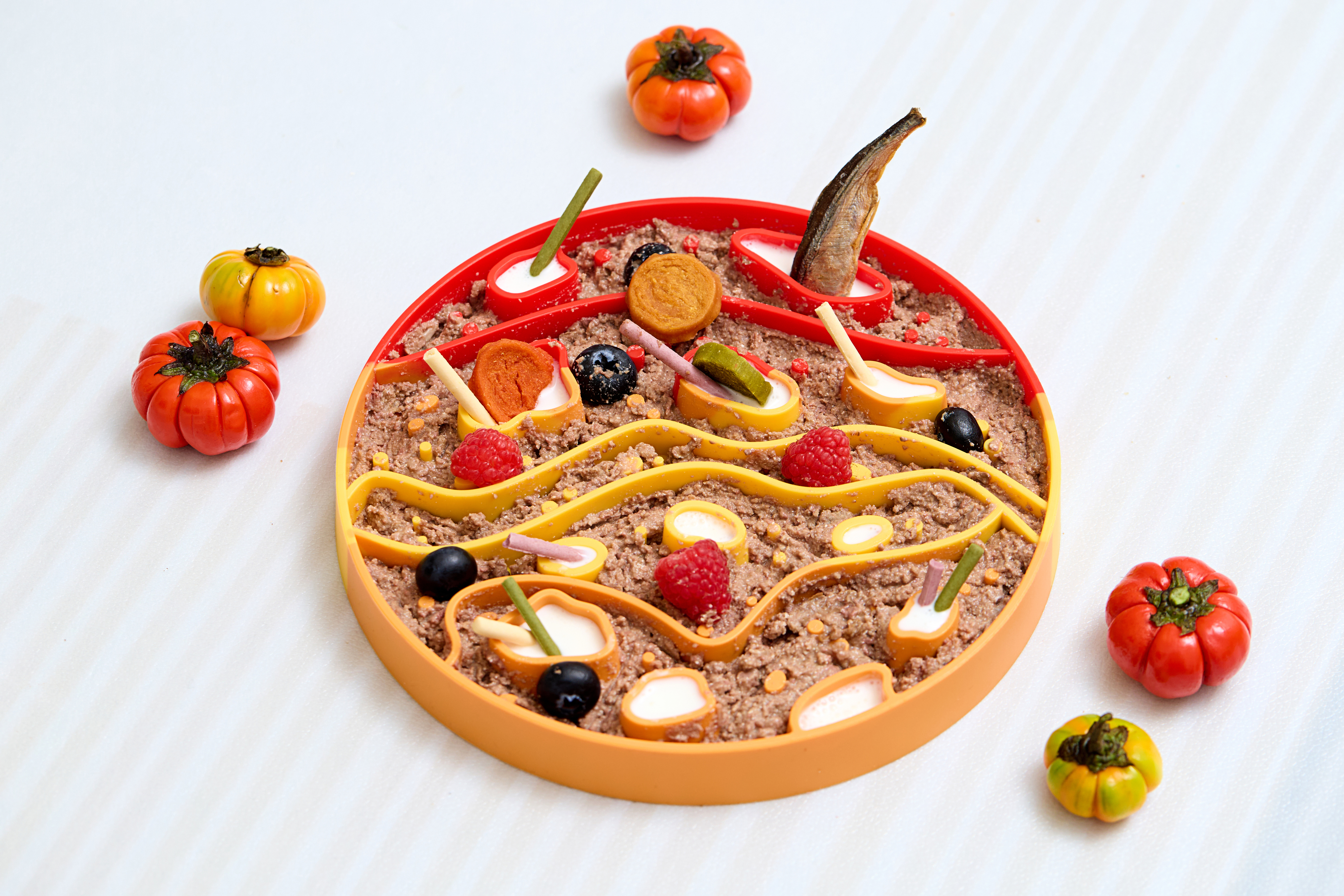 [포니테일] 마스듀오 실리콘 대형견밥그릇 강아지 슬로우식기 고양이 급체방지 릭매트