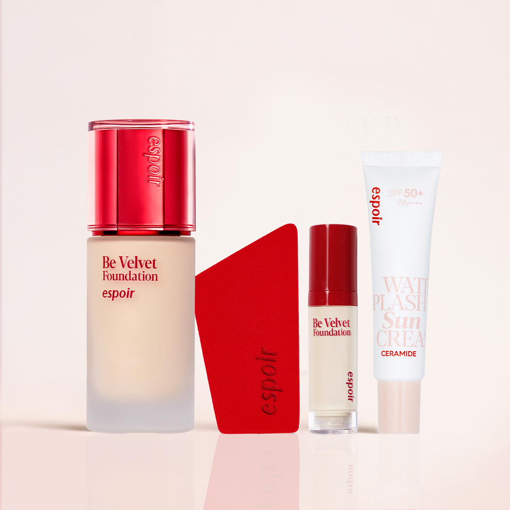 에스쁘아 비벨벳 파운데이션 SPF22 PA++ 30g (증정: 비벨벳 피팅 스폰지 정품+미니 파운데이션 #두부 + 선크림 20ml) - 메인 이미지