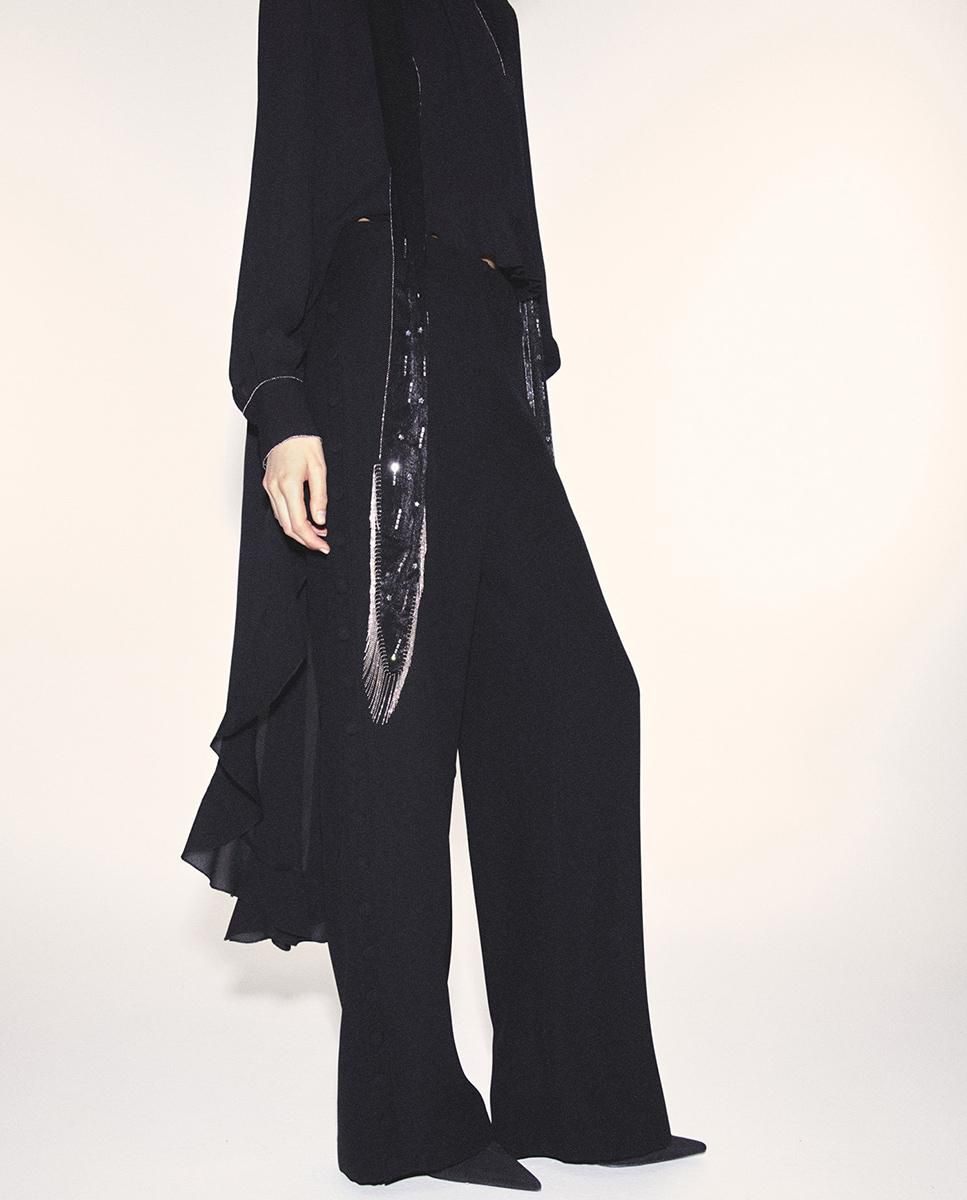 스페라 포멀 스트레이트 버튼 슬랙스 팬츠 56205104278 NEGRO - 상세 이미지 4