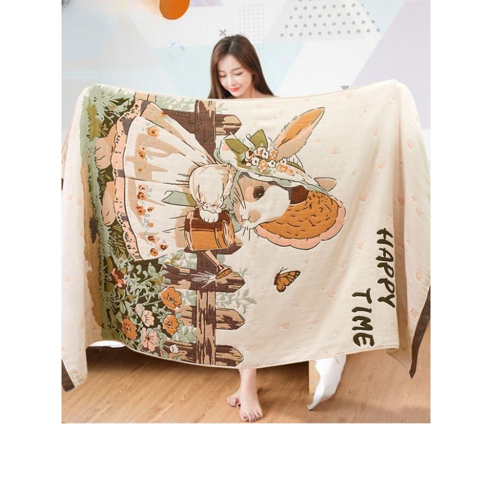 대형 블랭킷 캠핑 차박 담요 겨울 집순이 이불 플라워 140x70cm - 메인 이미지