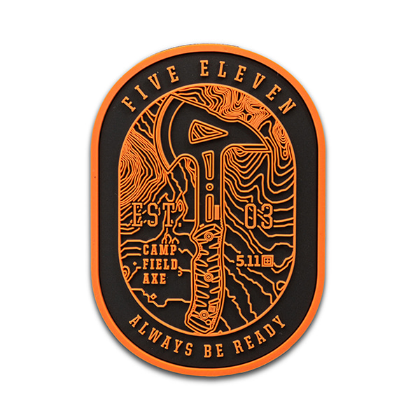 5.11 택티컬 캠프 필드 액스 패치(오렌지) - Camp Field Axe Patch (Orange) - 상세 이미지 2