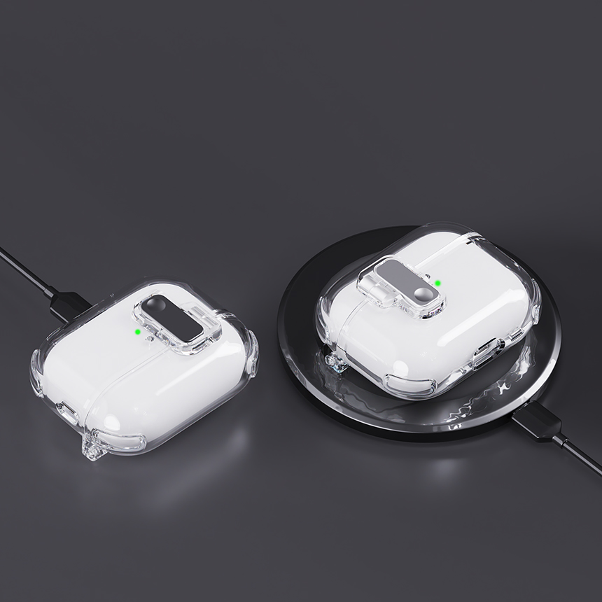 에어팟 프로3 에어팟4 투명 잠금 케이스 분실 방지 케이스