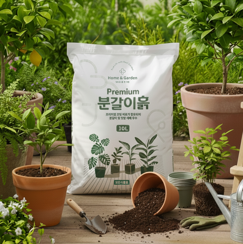 닥터조 프리미엄 분갈이흙 10L - 완효성 영양제가 함유되어 편리한 분갈이흙 제품 이미지