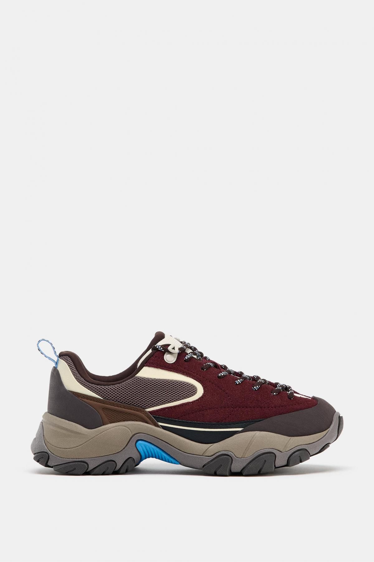 자라 청키 어글리 엘라스틱 스니커즈 5608/610 BURGUNDY RED - 메인 이미지