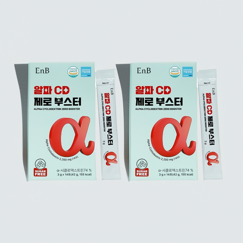 알파CD 시클로덱스트린 식이섬유 슈거프리 스틱형 분말 14포, 2개 - 상품 이미지