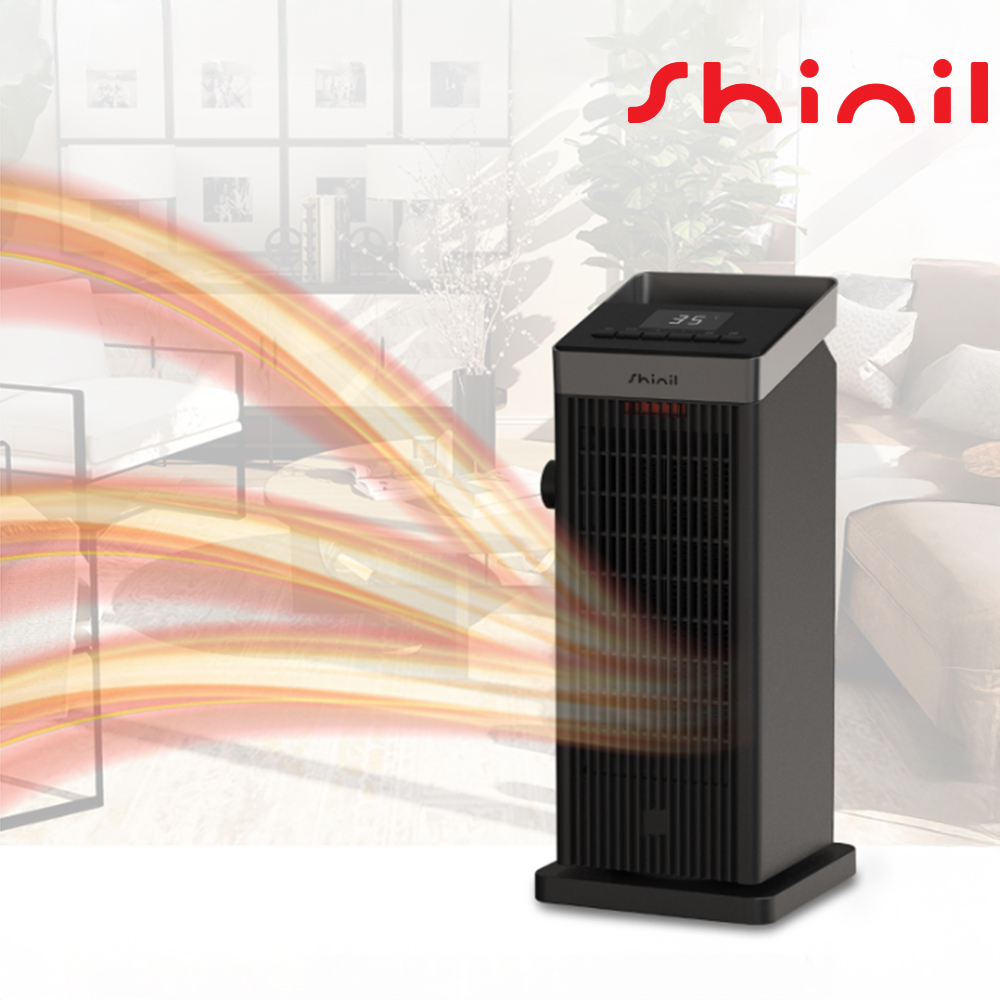 신일 PTC 세라믹 히터 타워형 절전 리모컨 자동회전 가정용 사무실용