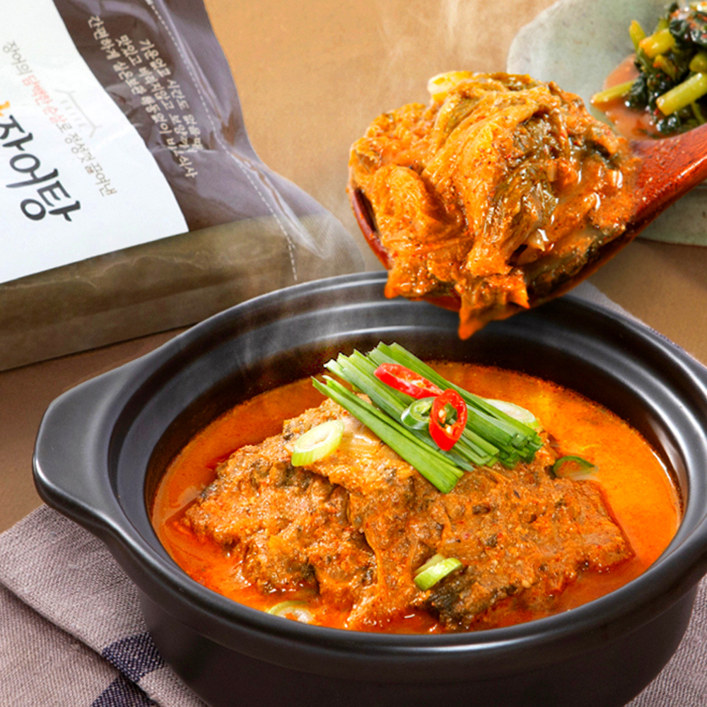 [2인분]얼큰한 우거지 순살장어탕 대용량 1kg/민물장어 순살만 사용 우거지 듬뿍 보양맛집 - 상품 이미지