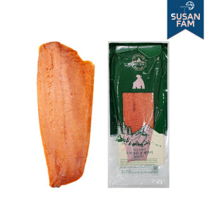 훈제연어(통) 약1.1kg 냉동연어 생 필렛 슬라이스 칠레산 국내가공 화... 맛있게 먹은 솔직 후기 - 상품 이미지 4