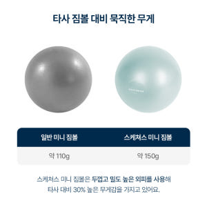 스케쳐스 미니 짐볼 안티버스트 25cm 요가 필라테스 운동러 솔직 후기 | 실사용 리뷰 - 상품 이미지 3